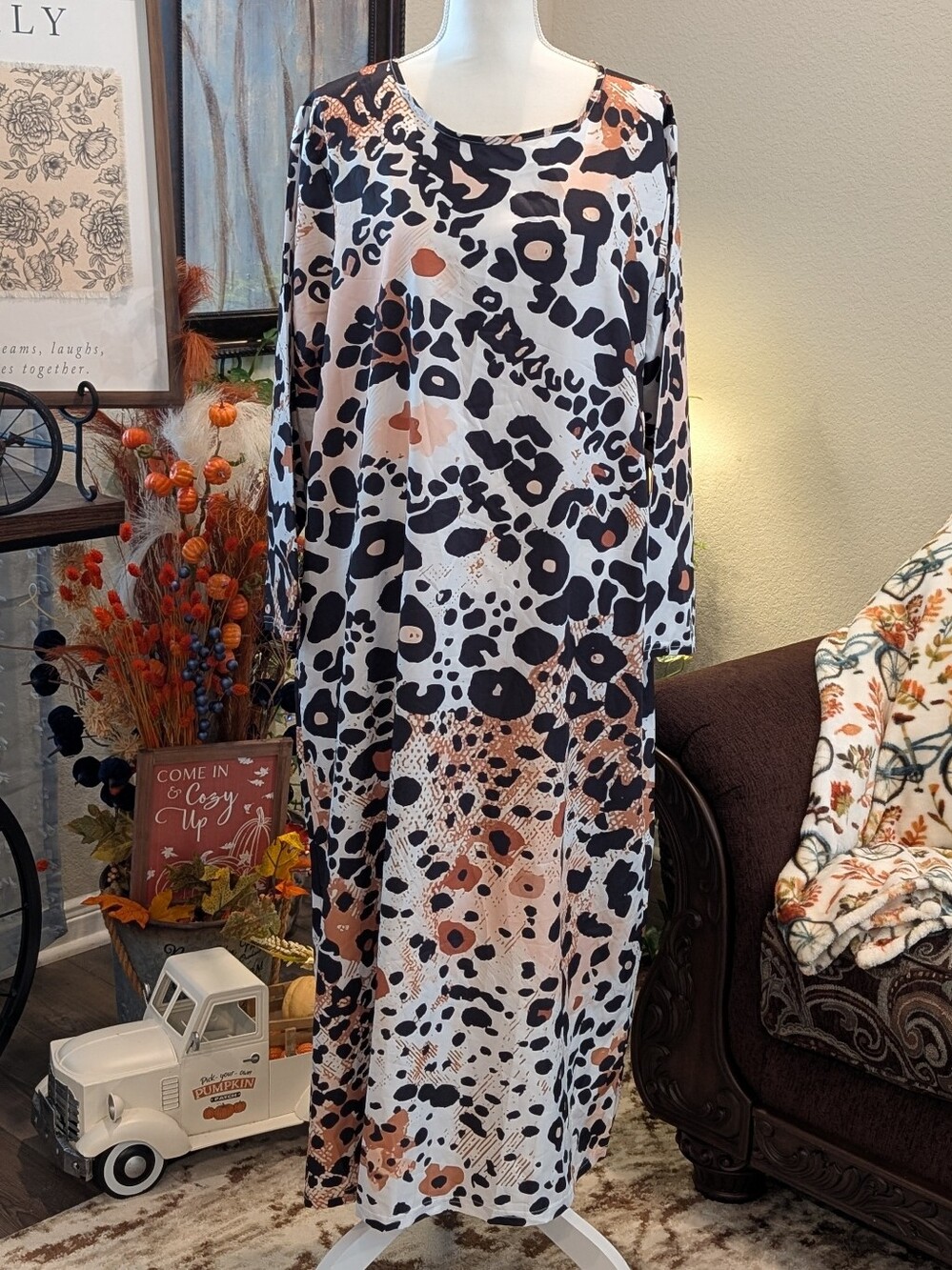 Animal Print Maxi Dress